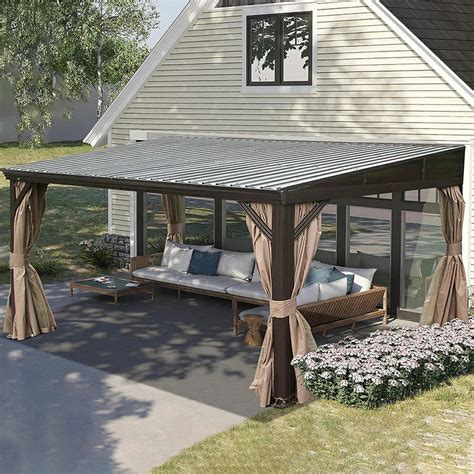 wall mounted hardtop gazebo|More.